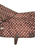 AJ Tack 420D Stable Blanket - Brown with Pink Dots