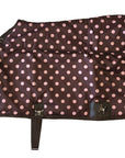 AJ Tack 420D Stable Blanket - Brown with Pink Dots
