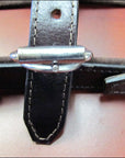 Medium Leather Dog Harness Black Genuine With Leash Hilason