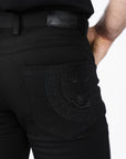 Slade Men's Black Relaxed Fit Stretch Pants