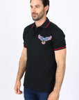 Mens Modern Fit Stretch USA Embroidery Polo