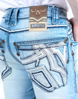 Holt Men's Blue Slim Boot Cut Jeans