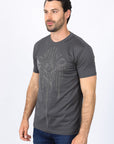 Mens Modern Fit Stretch Crystals T-Shirt