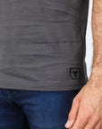 Mens Modern Fit Stretch Cotton Aztec Panoramic Print Polo