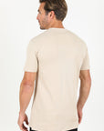 Classic Cotton Knit Beige T-Shirt