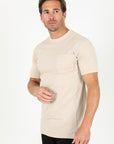Classic Cotton Knit Beige T-Shirt
