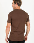 Classic Cotton Knit Brown T-Shirt