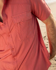 Men's Fishing Salmon Short Sleeve Shirt