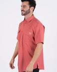 Men's Fishing Salmon Short Sleeve Shirt
