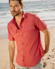 Men's Fishing Salmon Short Sleeve Shirt