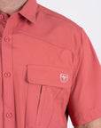 Men's Fishing Salmon Short Sleeve Shirt