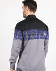 Men's Modern Fit Cotton Stretch Rodeo Panoramic Print Shirt