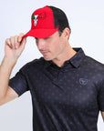 Mens MEXICO 3D Logo Baseball Cap - Red