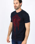 Mens Modern Fit Stretch Crystals T-Shirt