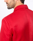 Men's Double Button Red Blazer