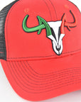 Mens MEXICO 3D Logo Baseball Cap - Red