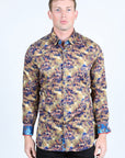 Satin Cotton/Spandex Long Sleeve Shirt