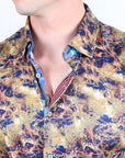 Satin Cotton/Spandex Long Sleeve Shirt