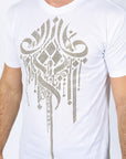 Mens Modern Fit Stretch Crystals T-Shirt