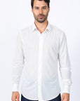 Men’s Modern Fit Stretch Dress Shirt - White
