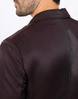 Men's Double Button Wine Blazer