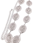 Metal Western Concho Chain Belt