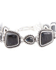 Midnight Labradorite and Sterling Silver Toggle Bracelet