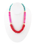 Mija Red Coral Chunky Necklace