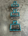 Mini Square Turquoise Claw Hair Clip