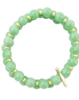 Mint Green Agate Triple Stretch Bracelet Set