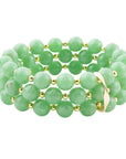 Mint Green Agate Triple Stretch Bracelet Set