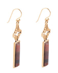 Mission Red Rainbow Jasper Earrings