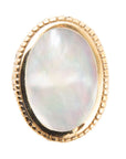 Mother of Pearl and Bronze Oval Ring