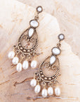 Mother of Pearl Chandelier Earrings