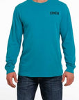 Men's Lead This Life Long Sleeve Tee - Teal