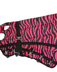 AJ Tack 600D Waterproof Hood - Pink Zebra - Small
