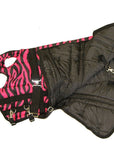 AJ Tack 600D Waterproof Hood - Pink Zebra - Small