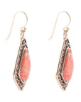 Native Vibe Orange Sponge Coral Arrow Earrings