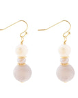 Natural Agate Drop Earrings