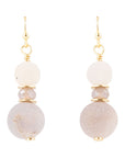 Natural Agate Drop Earrings