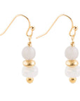 Natural Shine Agate Drop Earring