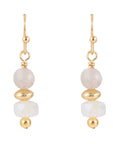 Natural Shine Agate Drop Earring