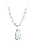 Natural Wonders Blue Larimar and Sterling Silver Necklace