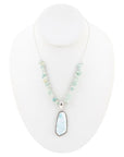 Natural Wonders Blue Larimar and Sterling Silver Necklace
