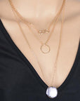 Gold / Silver Multiple Layer Infinity Coin Necklace