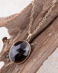 Nested Smoky Quartz Pendant Necklace