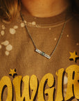 Nocona Bar Necklace with Turquoise Stone