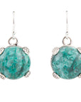 Nomad Blue Chrysocolla and Sterling Silver Drop Earrings