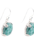 Nomad Blue Chrysocolla and Sterling Silver Drop Earrings