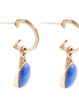 Nova Half-Hoop Blue Lapis and Golden Earrings